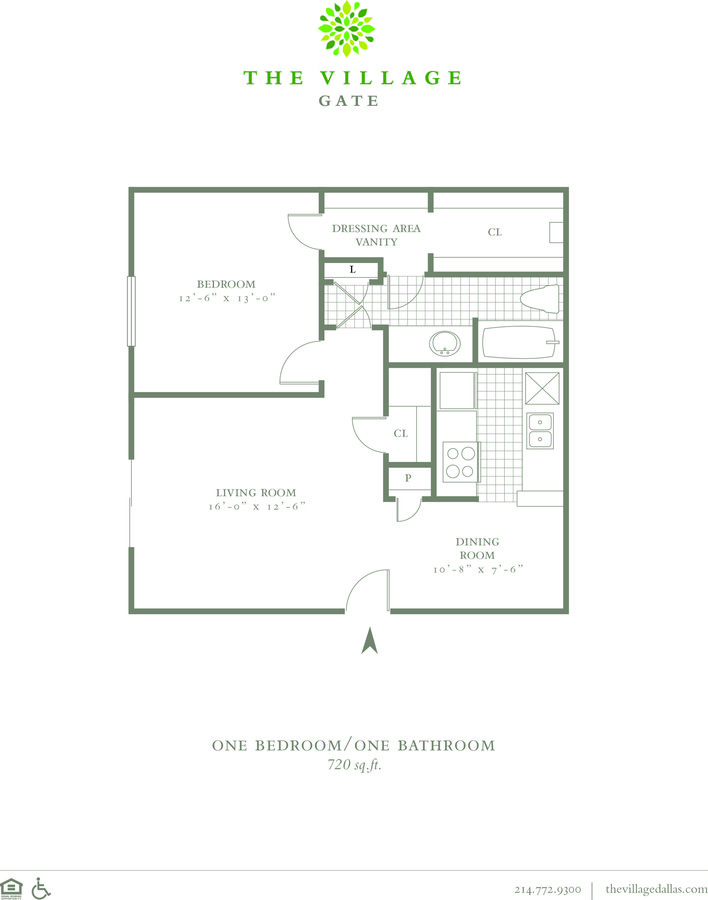 1 Bedroom 1 Bathroom Apartment for rent at The Village Gate in Dallas, TX