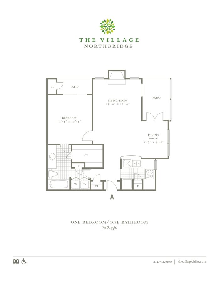 1 Bedroom 1 Bathroom Apartment for rent at The Village Northbridge in Dallas, TX
