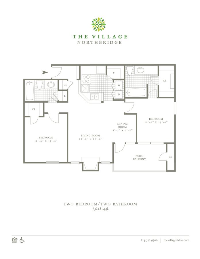 2 Bedrooms 2 Bathrooms Apartment for rent at The Village Northbridge in Dallas, TX
