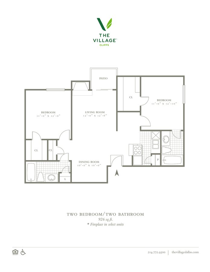 2 Bedrooms 2 Bathrooms Apartment for rent at The Village Cliffs in Dallas, TX