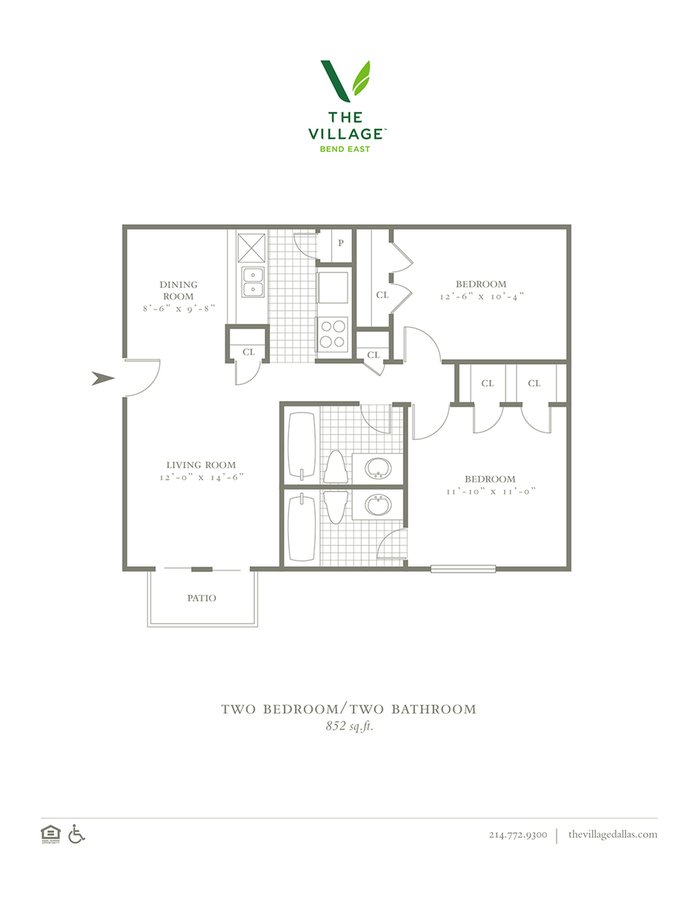 2 Bedrooms 2 Bathrooms Apartment for rent at The Village Bend East in Dallas, TX