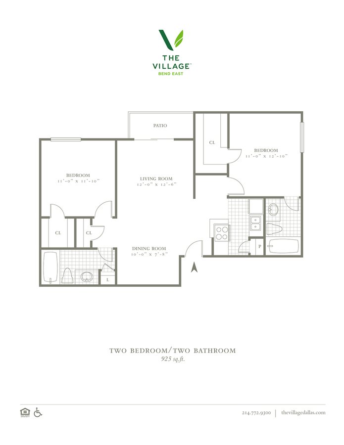2 Bedrooms 2 Bathrooms Apartment for rent at The Village Bend East in Dallas, TX