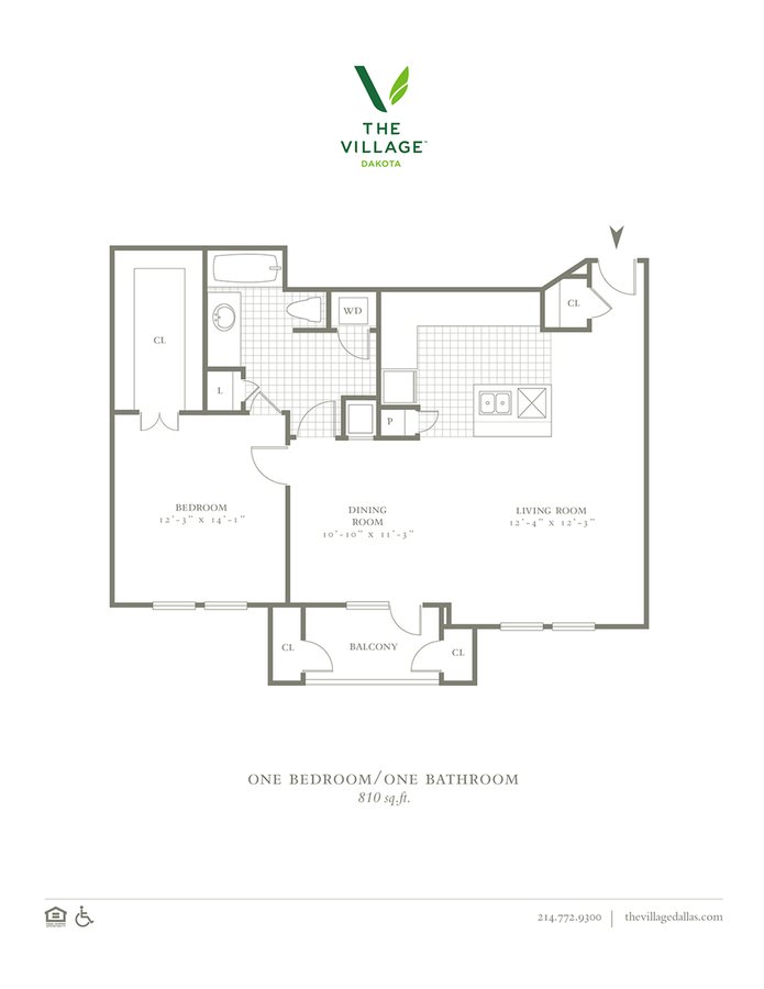 1 Bedroom 1 Bathroom Apartment for rent at The Village Dakota in Dallas, TX