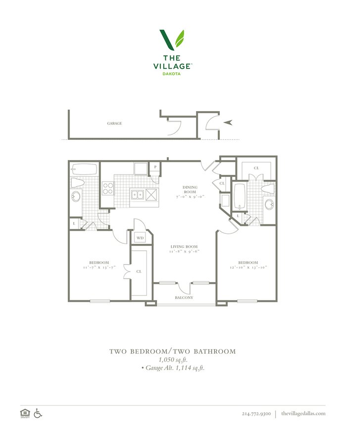 2 Bedrooms 2 Bathrooms Apartment for rent at The Village Dakota in Dallas, TX