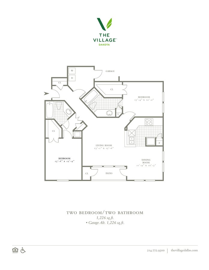2 Bedrooms 2 Bathrooms Apartment for rent at The Village Dakota in Dallas, TX