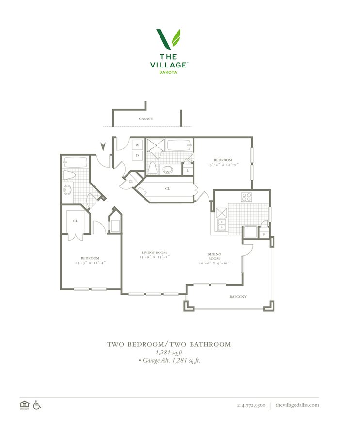 2 Bedrooms 2 Bathrooms Apartment for rent at The Village Dakota in Dallas, TX