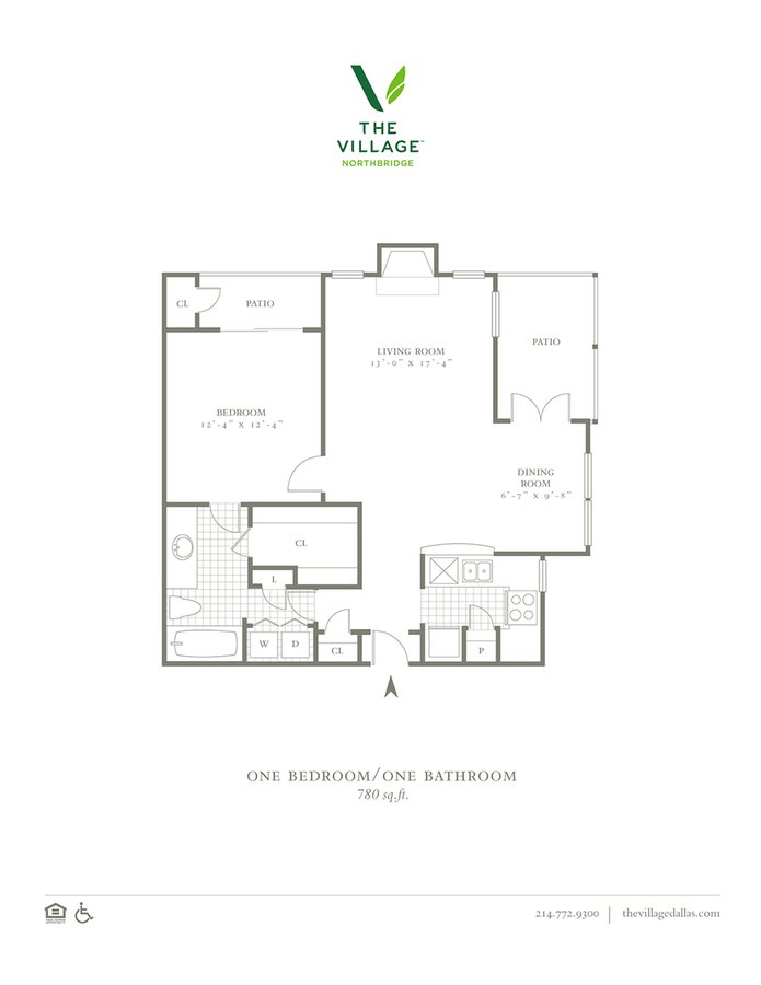 1 Bedroom 1 Bathroom Apartment for rent at The Village Northbridge in Dallas, TX