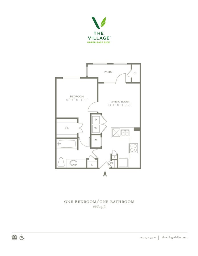 1 Bedroom 1 Bathroom Apartment for rent at The Village Upper East Side in Dallas, TX