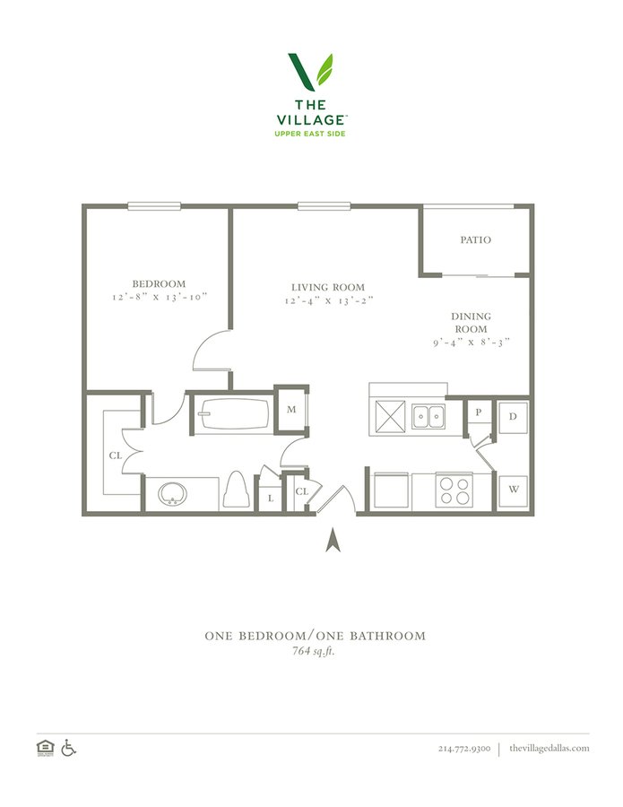 1 Bedroom 1 Bathroom Apartment for rent at The Village Upper East Side in Dallas, TX