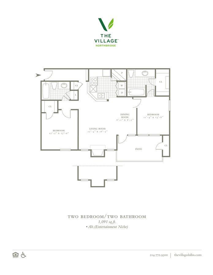 2 Bedrooms 2 Bathrooms Apartment for rent at The Village Northbridge in Dallas, TX