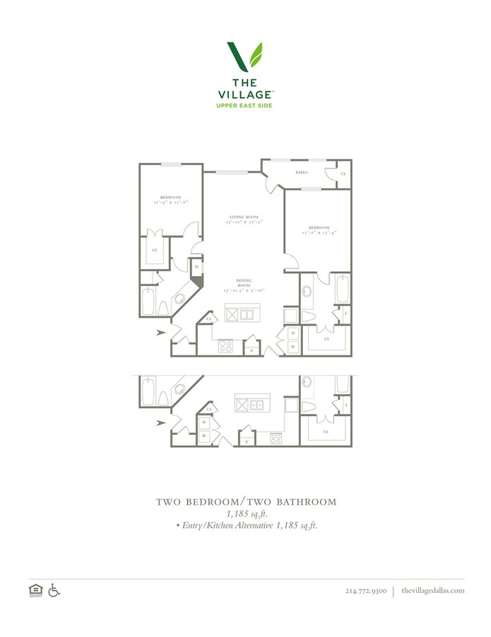 2 Bedrooms 2 Bathrooms Apartment for rent at The Village Upper East Side in Dallas, TX