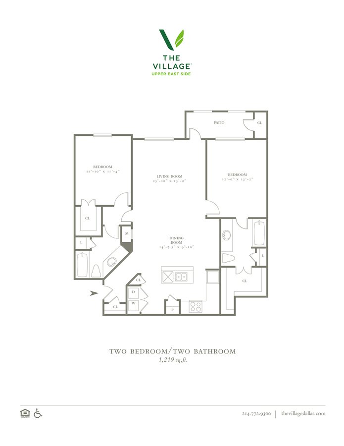 2 Bedrooms 2 Bathrooms Apartment for rent at The Village Upper East Side in Dallas, TX