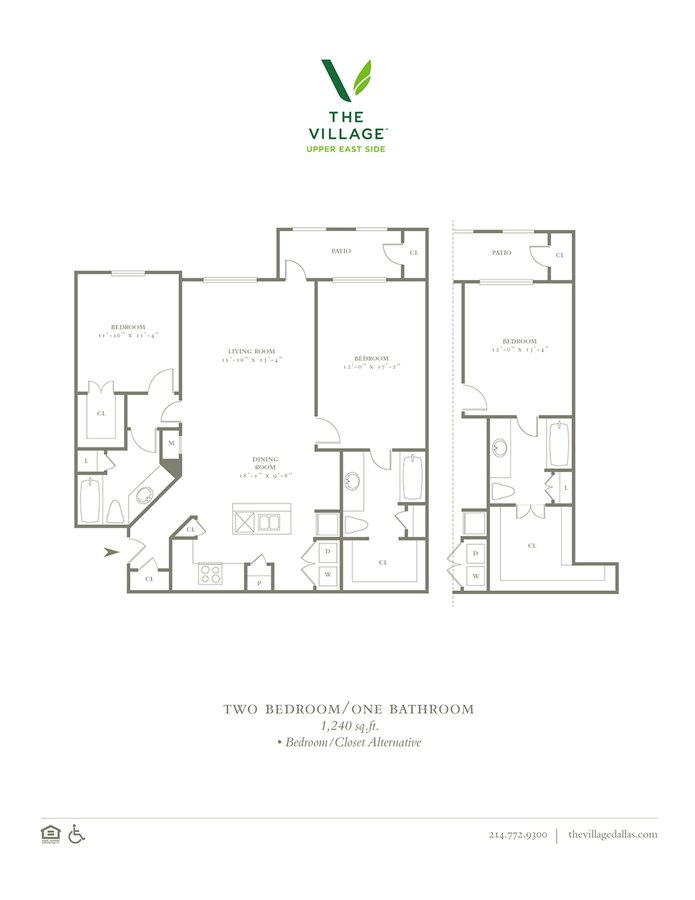 2 Bedrooms 2 Bathrooms Apartment for rent at The Village Upper East Side in Dallas, TX