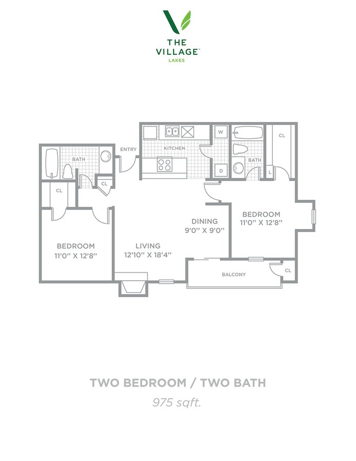 2 Bedrooms 2 Bathrooms Apartment for rent at The Village Lakes in Dallas, TX