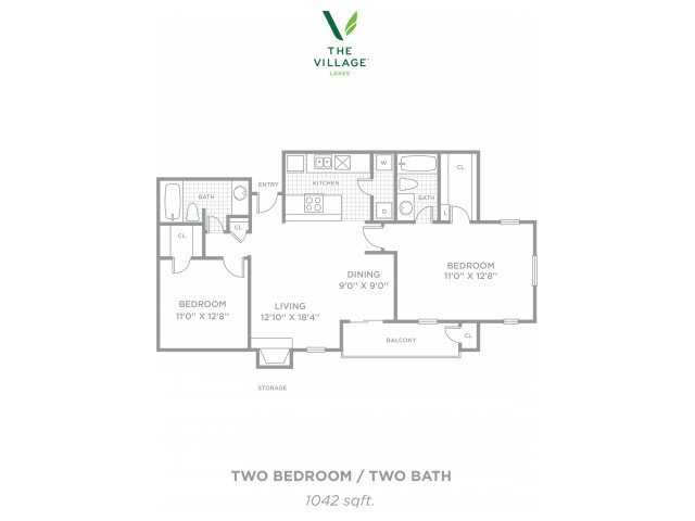 2 Bedrooms 2 Bathrooms Apartment for rent at The Village Lakes in Dallas, TX