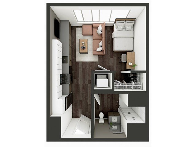 Studio 1 Bathroom Apartment for rent at The Dean Campustown in Champaign, IL