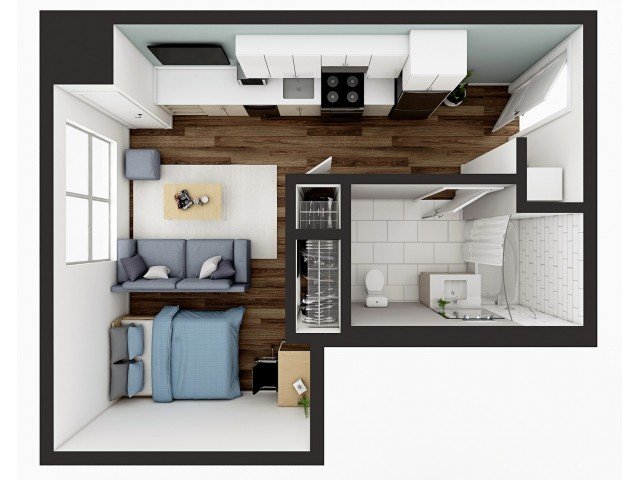 Studio 1 Bathroom Apartment for rent at 1008 S. 4th in Champaign, IL