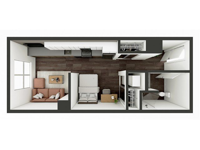 Studio 1 Bathroom Apartment for rent at The Dean Campustown in Champaign, IL