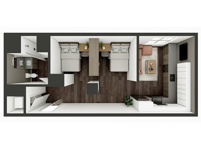 Studio 1 Bathroom Apartment for rent at The Dean Campustown in Champaign, IL