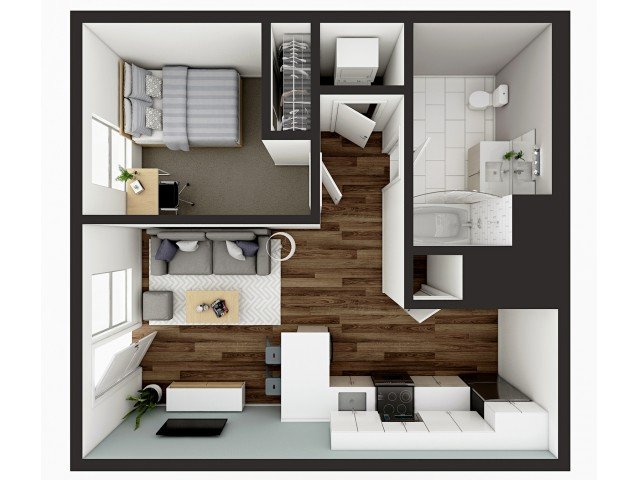 1 Bedroom 1 Bathroom Apartment for rent at 1008 S. 4th in Champaign, IL