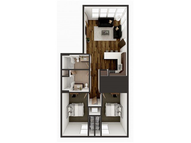2 Bedrooms 2 Bathrooms Apartment for rent at 1008 S. 4th in Champaign, IL