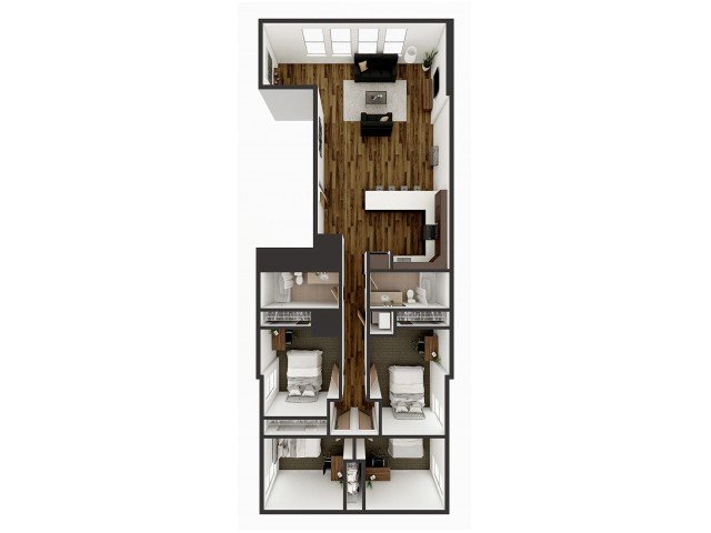 4 Bedrooms 2 Bathrooms Apartment for rent at 1008 S. 4th in Champaign, IL