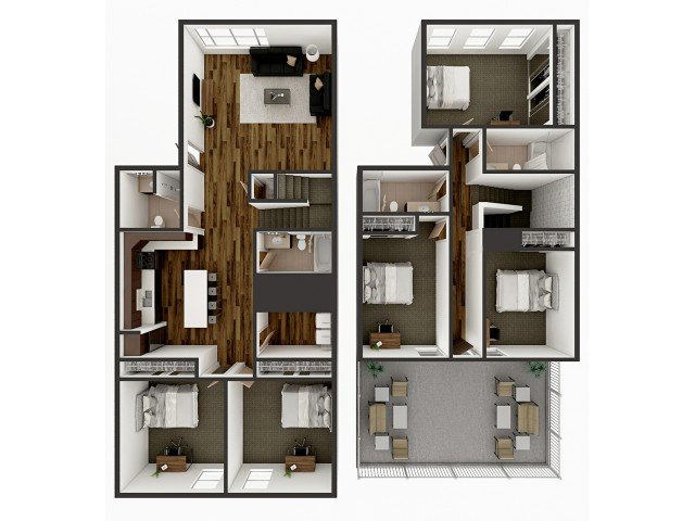 5 Bedrooms 4+ Bathrooms Apartment for rent at 1008 S. 4th in Champaign, IL