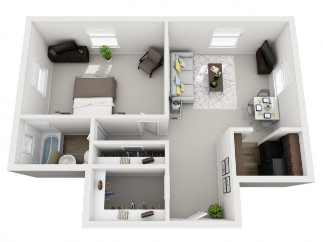 1 Bedroom 1 Bathroom Apartment for rent at The Alden South Hills Apartment Homes in Pittsburgh, PA