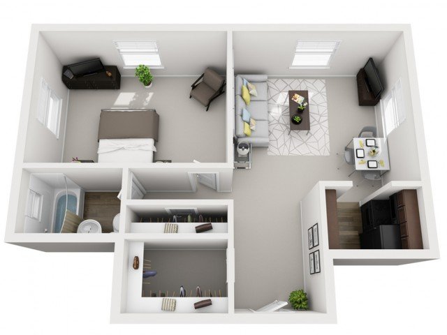 1 Bedroom 1 Bathroom Apartment for rent at The Alden South Hills Apartment Homes in Pittsburgh, PA