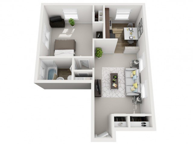 1 Bedroom 1 Bathroom Apartment for rent at The Alden South Hills Apartment Homes in Pittsburgh, PA