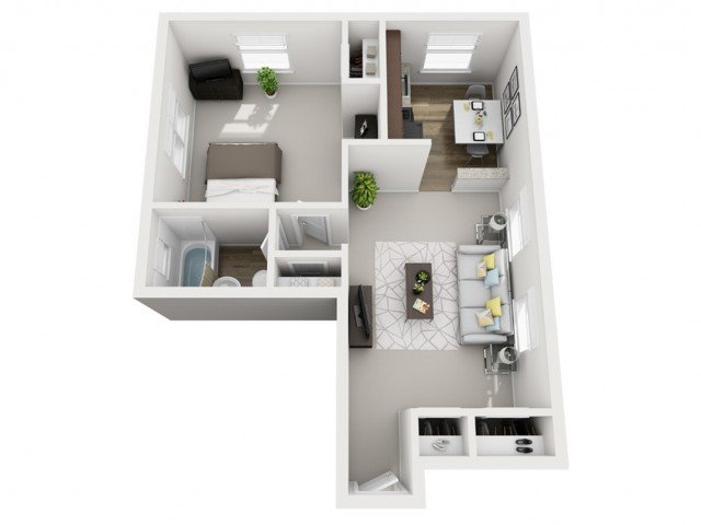 1 Bedroom 1 Bathroom Apartment for rent at The Alden South Hills Apartment Homes in Pittsburgh, PA