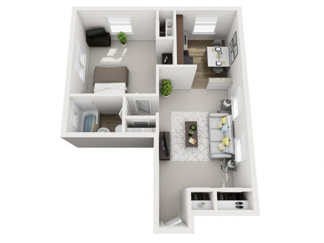 1 Bedroom 1 Bathroom Apartment for rent at The Alden South Hills Apartment Homes in Pittsburgh, PA