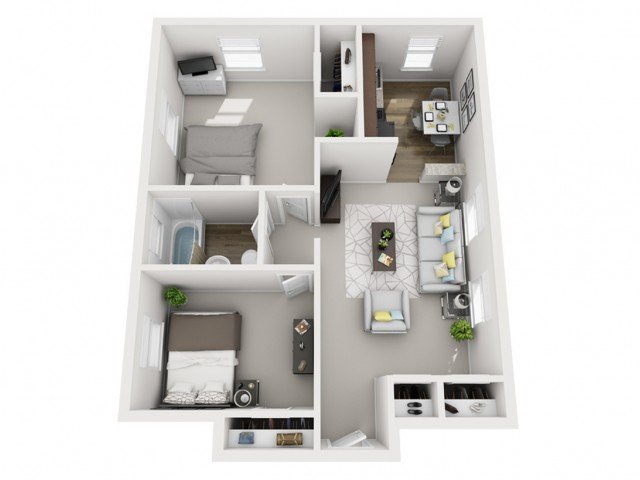 2 Bedrooms 1 Bathroom Apartment for rent at The Alden South Hills Apartment Homes in Pittsburgh, PA