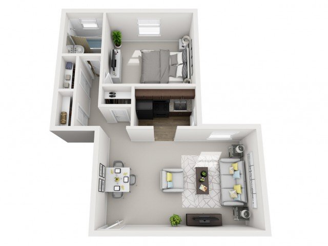 1 Bedroom 1 Bathroom Apartment for rent at The Alden South Hills Apartment Homes in Pittsburgh, PA