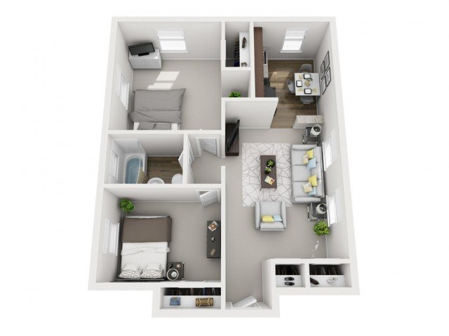 2 Bedrooms 1 Bathroom Apartment for rent at The Alden South Hills Apartment Homes in Pittsburgh, PA