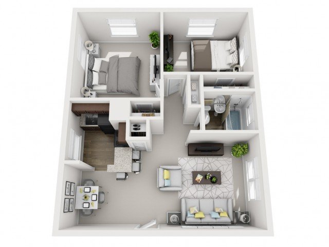 2 Bedrooms 1 Bathroom Apartment for rent at The Alden South Hills Apartment Homes in Pittsburgh, PA