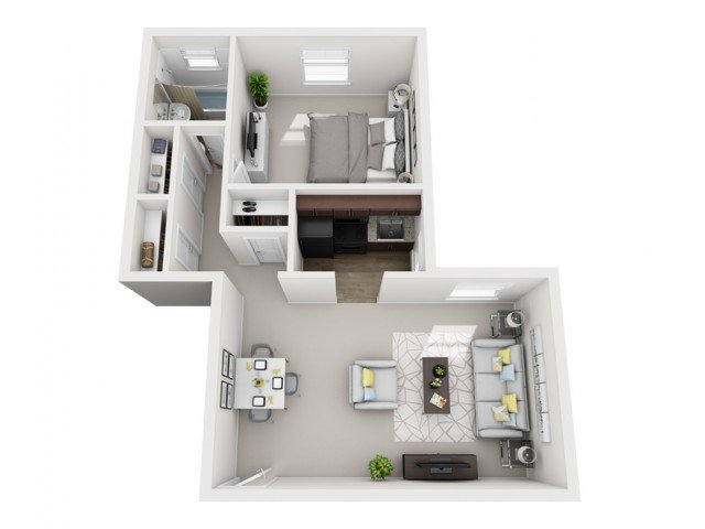 1 Bedroom 1 Bathroom Apartment for rent at The Alden South Hills Apartment Homes in Pittsburgh, PA