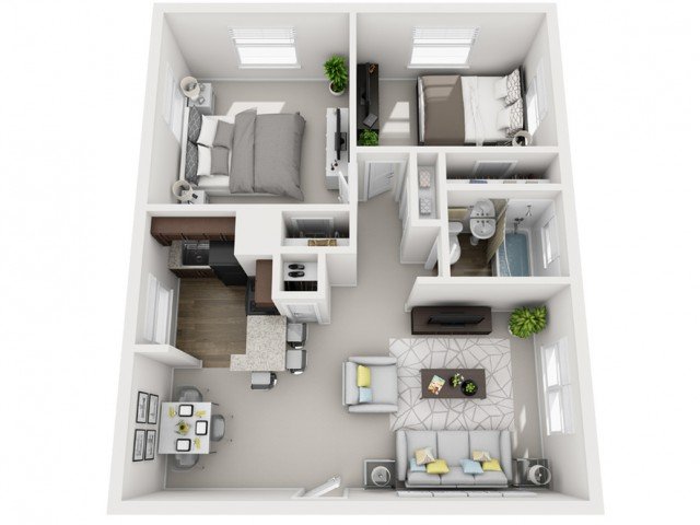 2 Bedrooms 1 Bathroom Apartment for rent at The Alden South Hills Apartment Homes in Pittsburgh, PA
