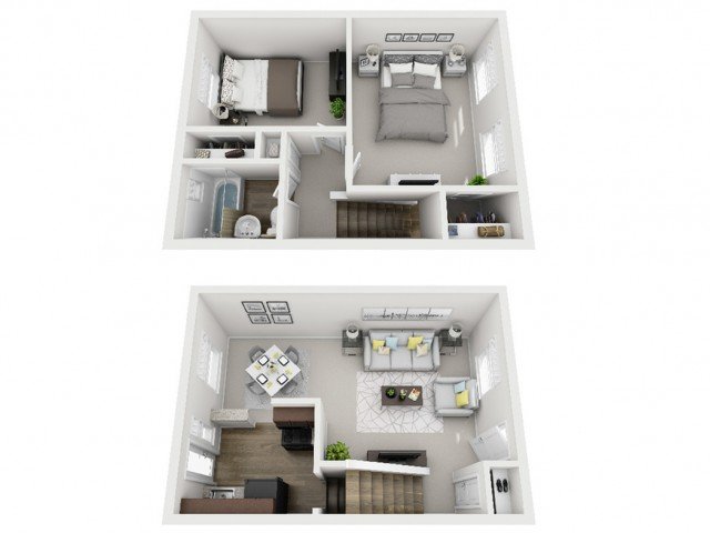 2 Bedrooms 1 Bathroom Apartment for rent at The Alden South Hills Apartment Homes in Pittsburgh, PA