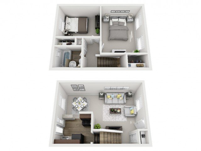 2 Bedrooms 1 Bathroom Apartment for rent at The Alden South Hills Apartment Homes in Pittsburgh, PA