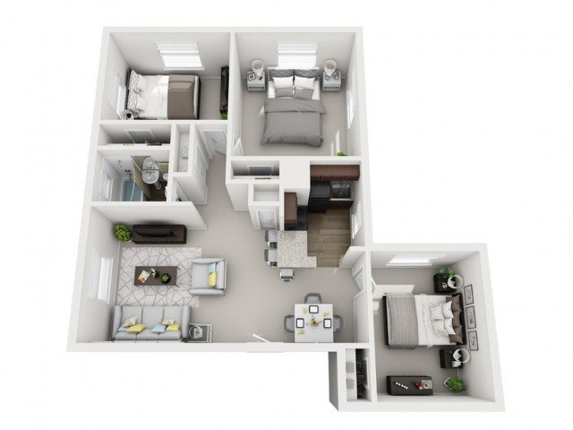 3 Bedrooms 1 Bathroom Apartment for rent at The Alden South Hills Apartment Homes in Pittsburgh, PA