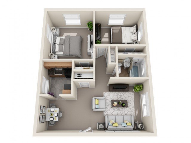 2 Bedrooms 1 Bathroom Apartment for rent at The Alden South Hills Apartment Homes in Pittsburgh, PA