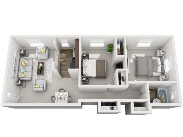 2 Bedrooms 1 Bathroom Apartment for rent at The Alden South Hills Apartment Homes in Pittsburgh, PA