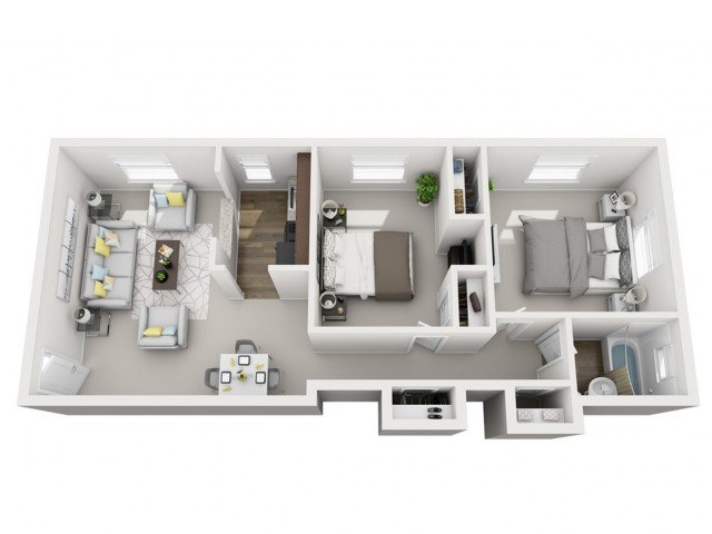 2 Bedrooms 1 Bathroom Apartment for rent at The Alden South Hills Apartment Homes in Pittsburgh, PA