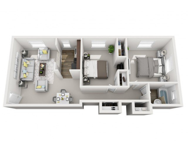2 Bedrooms 1 Bathroom Apartment for rent at The Alden South Hills Apartment Homes in Pittsburgh, PA