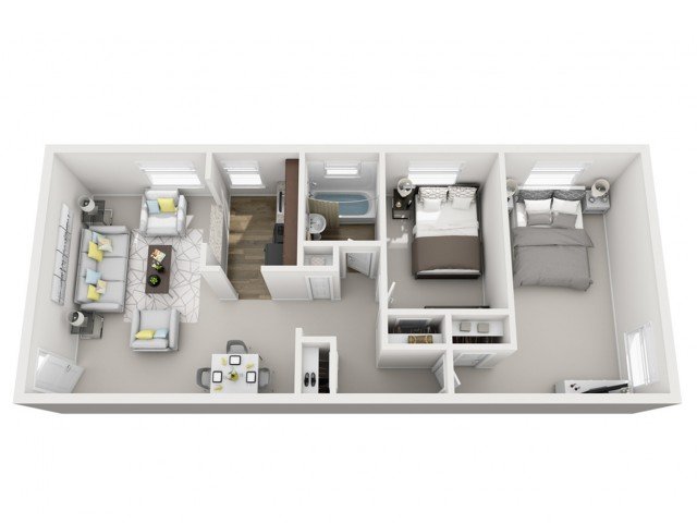 2 Bedrooms 1 Bathroom Apartment for rent at The Alden South Hills Apartment Homes in Pittsburgh, PA