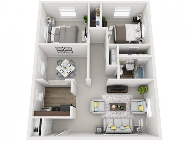 2 Bedrooms 1 Bathroom Apartment for rent at The Alden South Hills Apartment Homes in Pittsburgh, PA