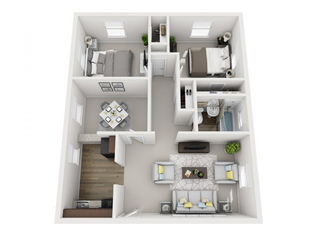 2 Bedrooms 1 Bathroom Apartment for rent at The Alden South Hills Apartment Homes in Pittsburgh, PA