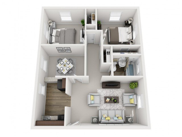 2 Bedrooms 1 Bathroom Apartment for rent at The Alden South Hills Apartment Homes in Pittsburgh, PA