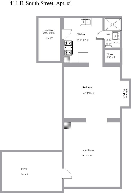 2 of 2 411 E Smith Ave House for rent in Bloomington, IN